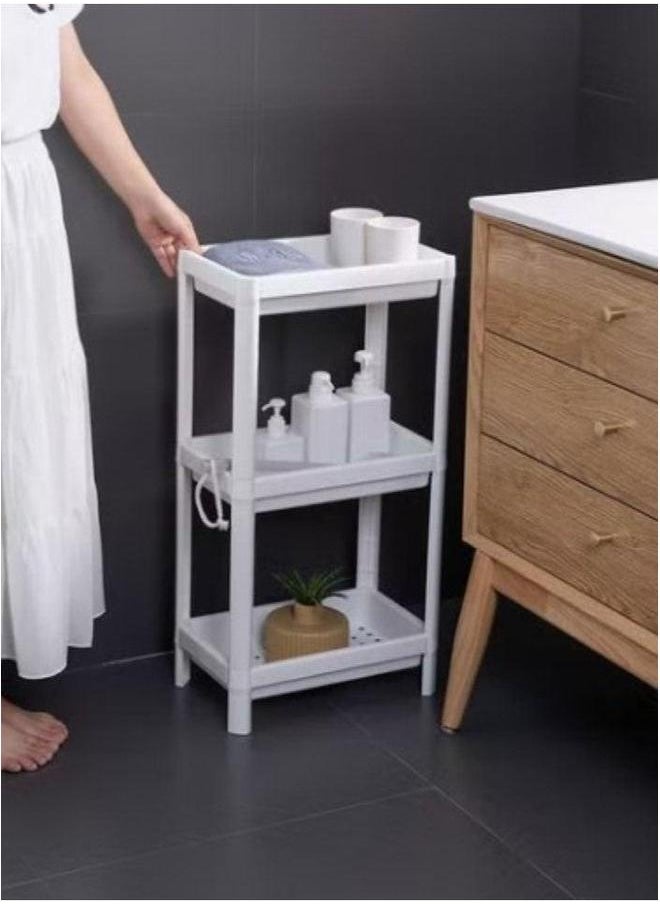 HOMESTAR 3 White Plastic Kitchen Organizer Shelves  - Image 4
