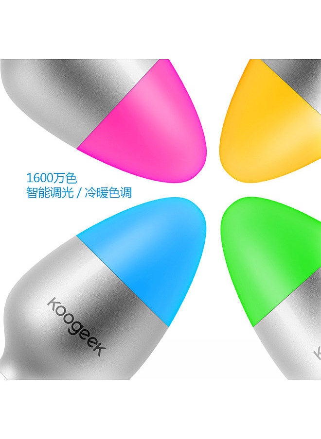 Generic - Koogeek Wi-Fi Enabled E27 8W Color Changing Dimmable Smart LED Bulb Works with Apple HomeKit Support Siri Home App Schedules Remote Control 16 Million Colors AC200-240V - Image 1