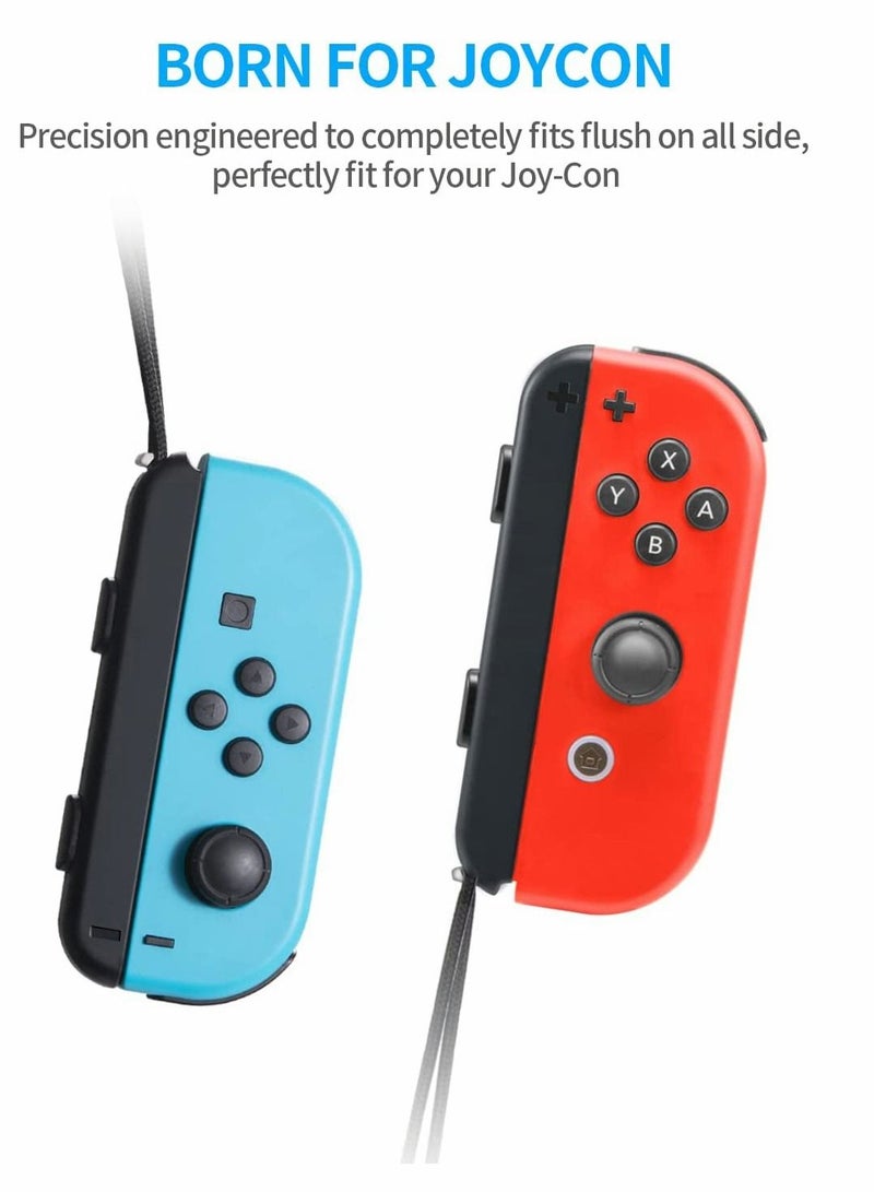 SYOSI Joysticks Wrist Strap, Strap for Switch Joycon, 2 Pack Replacement Parts Accessories for Switch Joy-Con Straps, Adjustable Tightness Straps for Switch Joycon, Accessory for Joy-Con Controller (Black) - Image 3