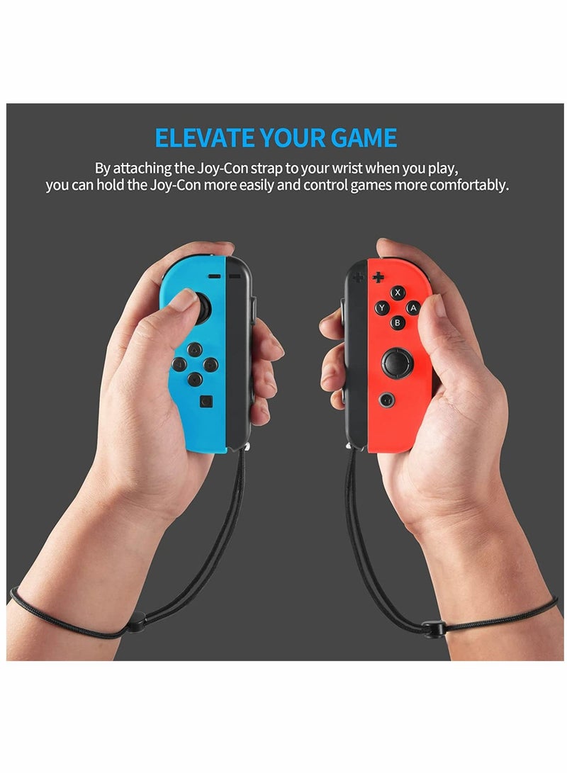 SYOSI Joysticks Wrist Strap, Strap for Switch Joycon, 2 Pack Replacement Parts Accessories for Switch Joy-Con Straps, Adjustable Tightness Straps for Switch Joycon, Accessory for Joy-Con Controller (Black) - Image 2