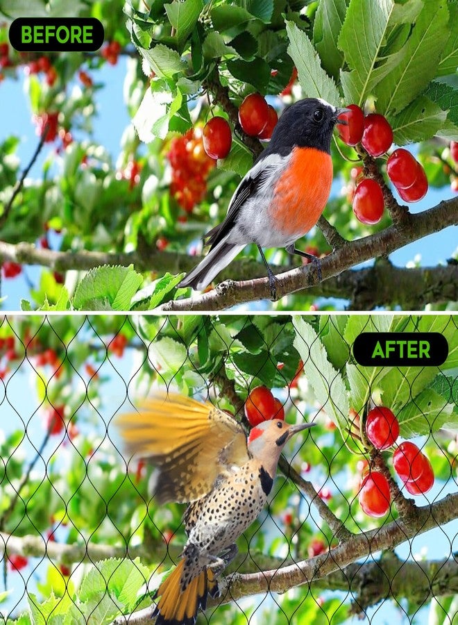 FEED GARDEN شبكة حماية للحدائق من الغزلان، شبكة حماية من الطيور والغزلان قابلة لإعادة الاستخدام، شبكة حماية للحدائق لحماية النباتات وأشجار الفاكهة والخضراوات من الطيور والحيوانات الأخرى. - Image 3