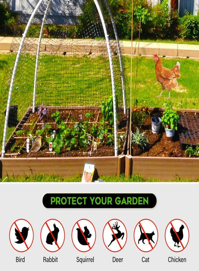 FEED GARDEN شبكة حماية للحدائق من الغزلان، شبكة حماية من الطيور والغزلان قابلة لإعادة الاستخدام، شبكة حماية للحدائق لحماية النباتات وأشجار الفاكهة والخضراوات من الطيور والحيوانات الأخرى. - Image 4