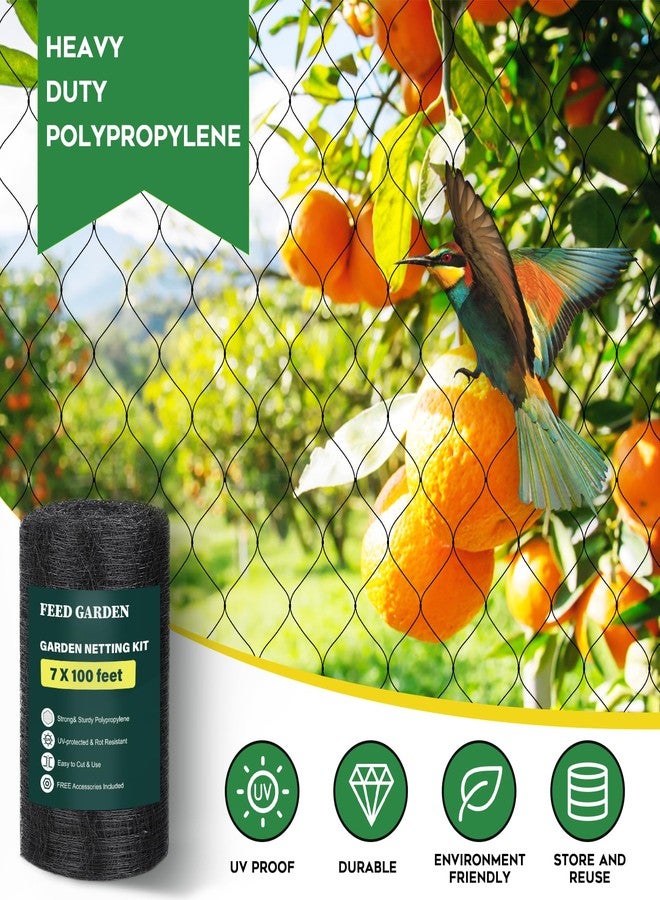 FEED GARDEN شبكة حماية للحدائق من الغزلان، شبكة حماية من الطيور والغزلان قابلة لإعادة الاستخدام، شبكة حماية للحدائق لحماية النباتات وأشجار الفاكهة والخضراوات من الطيور والحيوانات الأخرى. - Image 2