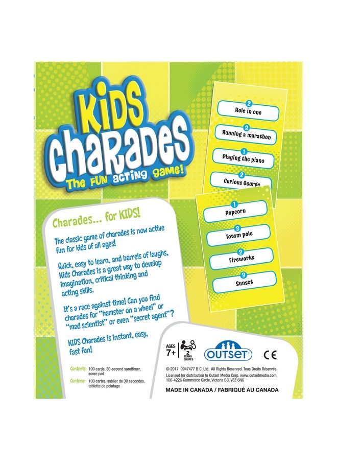 Outset Media Kids Charades Children'S Game Family Game Features 300 Charades Develops Critical Thinking Builds Imagination And Supports Creativity For 3 Or More Players Ages 8+ - Image 4