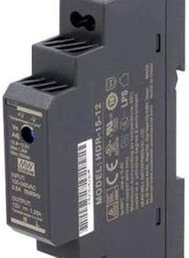 Mean Well HDR 15 5 Ultra Slim Step Shape 1SU DIN Rail Power Supply 5V 2 4A 12W - Image 2