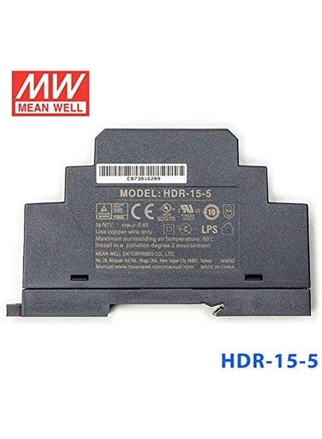 Mean Well HDR 15 5 Ultra Slim Step Shape 1SU DIN Rail Power Supply 5V 2 4A 12W - Image 5
