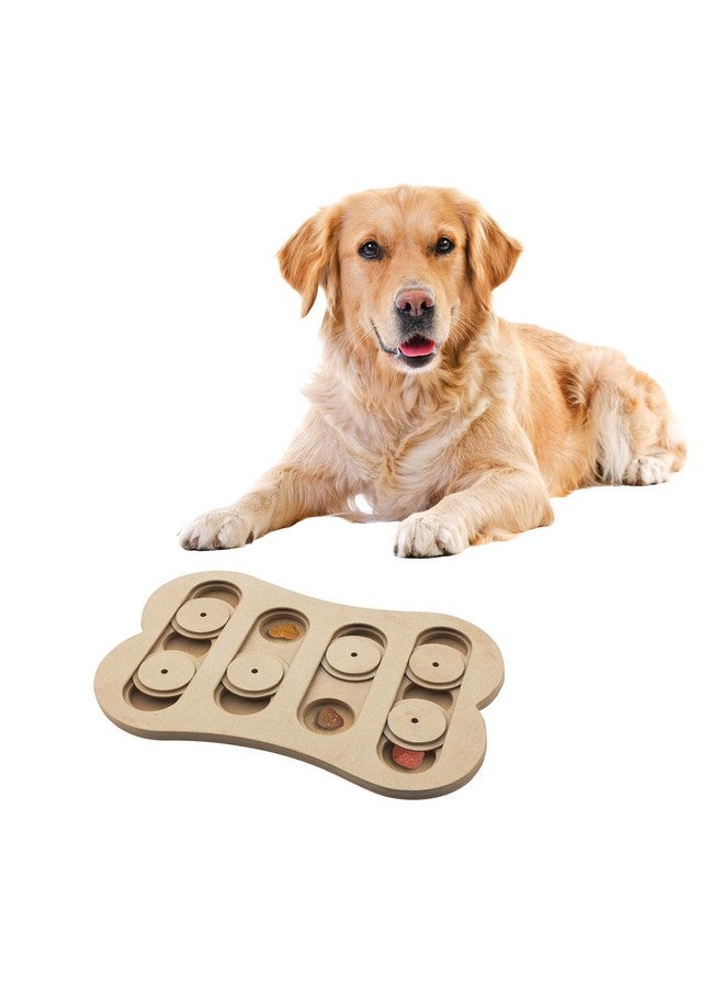 spot SPOT Ethical Pet Interactive Seek-A-Treat Shuffle Bone Toy Puzzle That Will Improve Your Dog's IQ, Specially Designed for Training Treats - Image 1