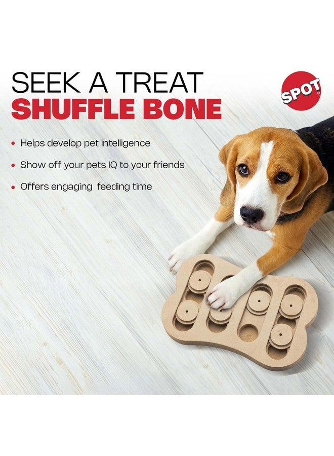 spot SPOT Ethical Pet Interactive Seek-A-Treat Shuffle Bone Toy Puzzle That Will Improve Your Dog's IQ, Specially Designed for Training Treats - Image 5
