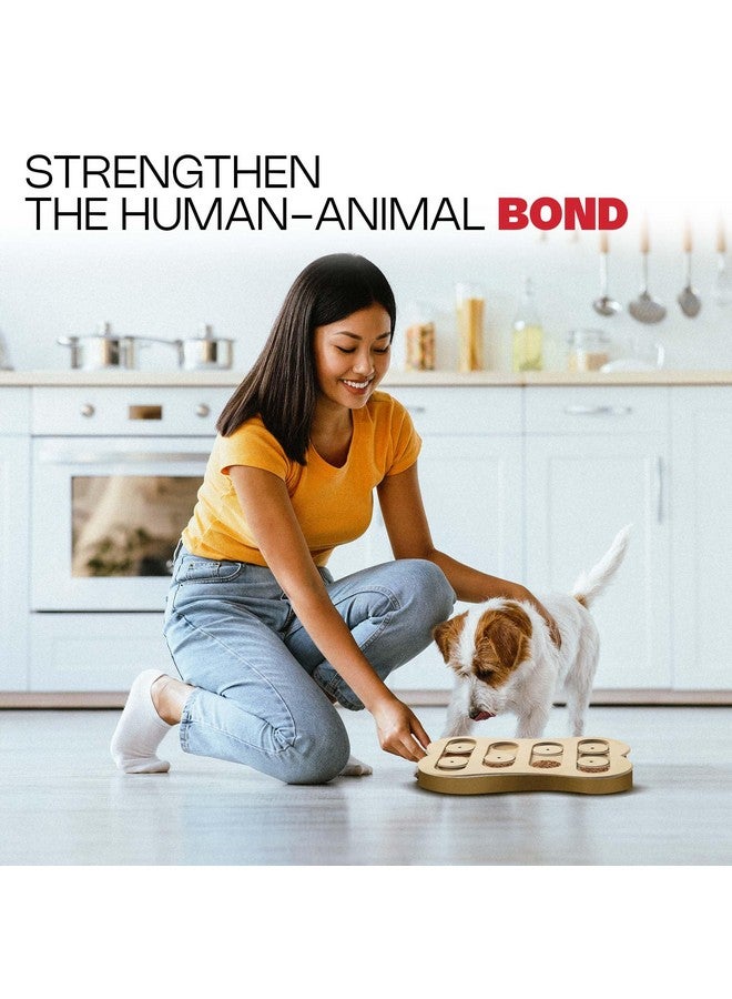 spot SPOT Ethical Pet Interactive Seek-A-Treat Shuffle Bone Toy Puzzle That Will Improve Your Dog's IQ, Specially Designed for Training Treats - Image 4