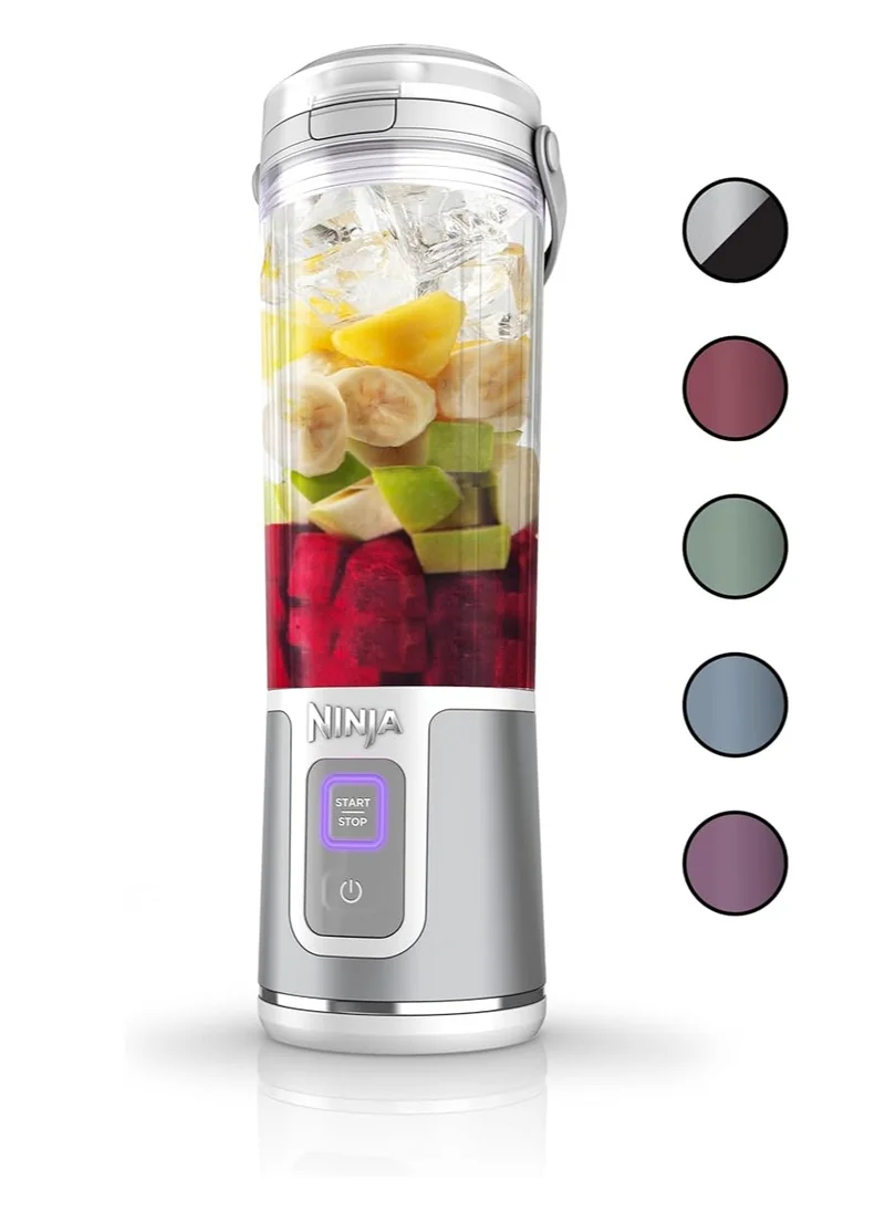 Ninja Ninja BC151WH Blast Portable Blender, Cordless, 18oz. Vessel, Personal Blender-for Shakes & Smoothies, BPA Free, Leakproof-Lid & Sip Spout, USB-C Rechargeable, Dishwasher Safe Parts, White