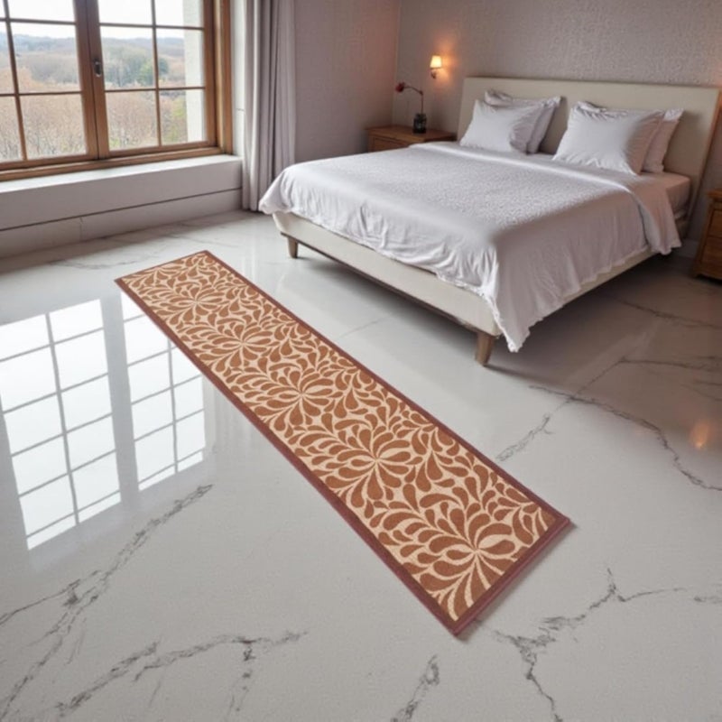 Lightweight Non-Slip Rug Runner, Size (57 * 325 cm) beige color