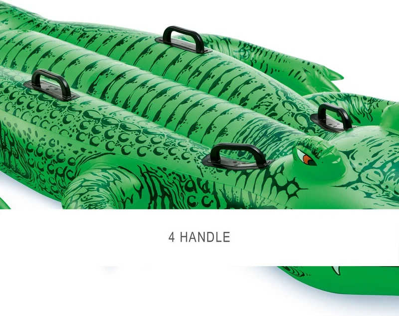 INTEX Crocodile Rider - Kids Inflatable Crocodile - Sea Rider Crocodile - Pool Rider Crocodile 203X114 Cm.