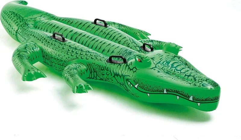 INTEX Crocodile Rider - Kids Inflatable Crocodile - Sea Rider Crocodile - Pool Rider Crocodile 203X114 Cm.