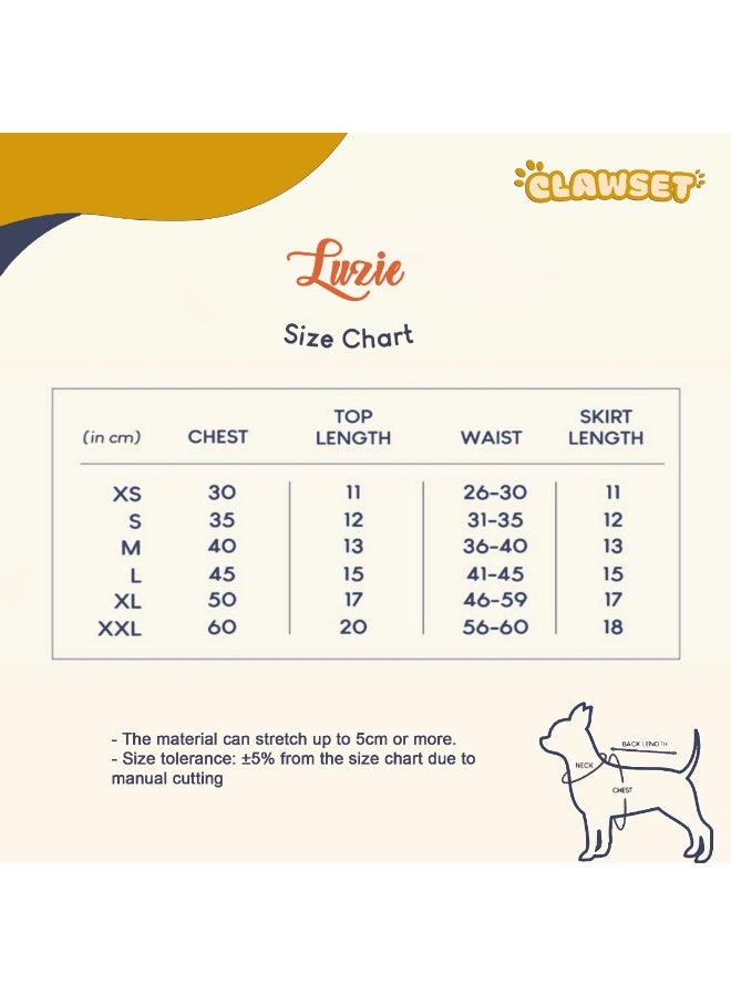CLAWSET LUZIE DRESS GREEN - DOG CLOTHES - CAT CLOTHES - PET CLOTHES - PET APPAREL - PET FASHION - DOG DRESS - Image 3