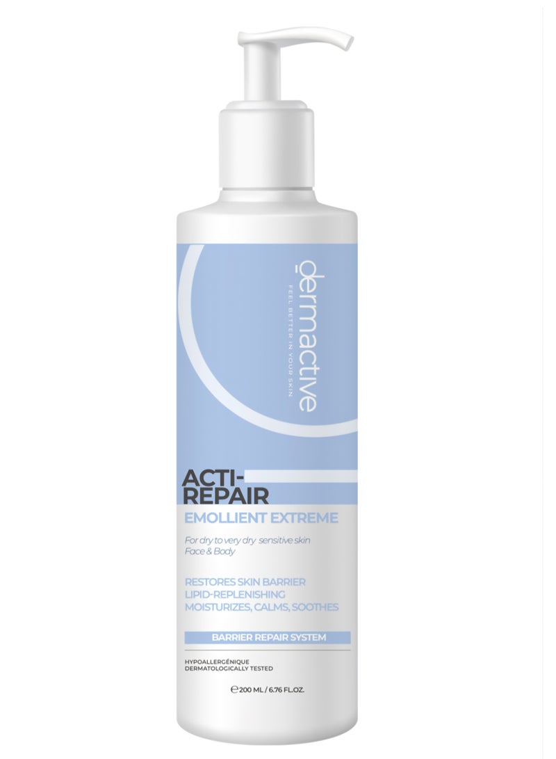 Dermactive Acti Repair Emolient Extreme Face / Body For Dry & Very Dry Sensitive Skin 200 ml