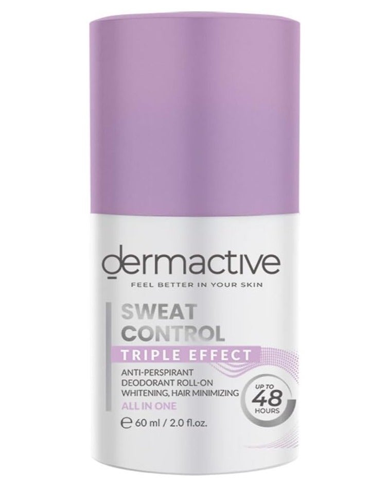 Dermactive Sweat Control Tri-Effect Roll-On 60Ml