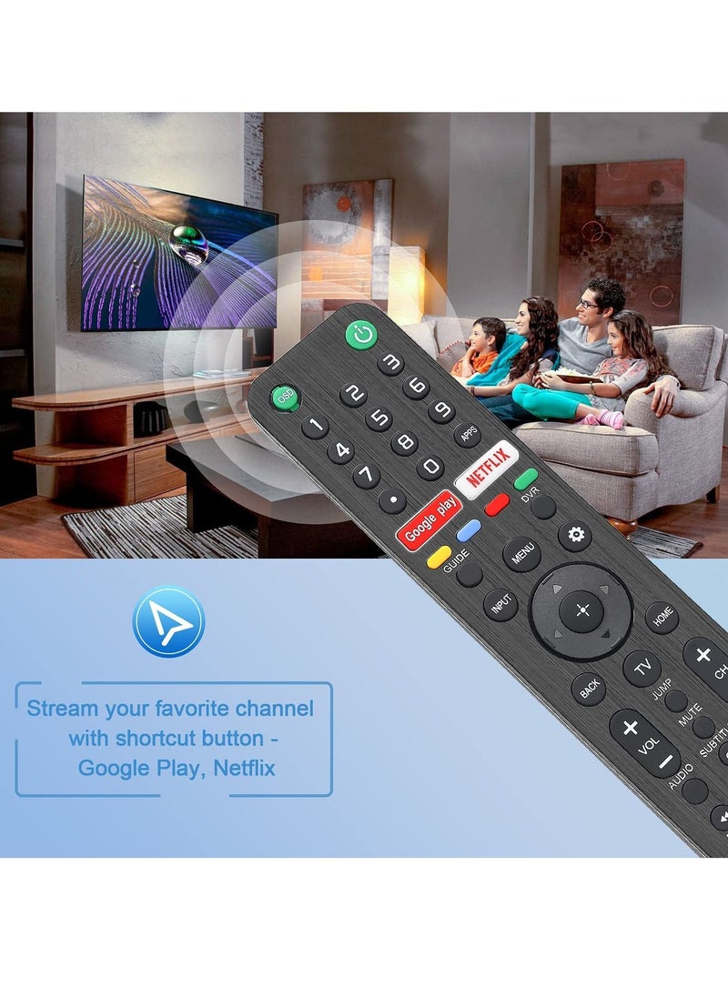 Generic - RMF-TX500U Universal Remote Control for Sony Smart TV Bluetooth Remote All Sony Bravia LED OLED LCD 4K UHD HDTV HDR Android TV, with Google Play, Netflix Button - Image 1