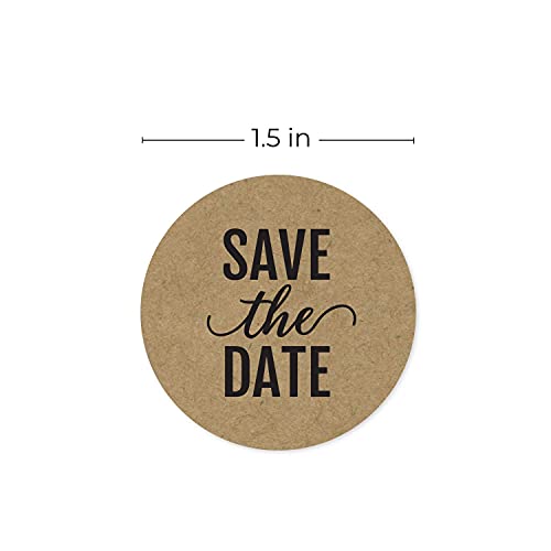 SBlabels Save The Date Stickers / 250 Labels Per Roll / 1.5" Save The Date Wedding Seals - Image 5