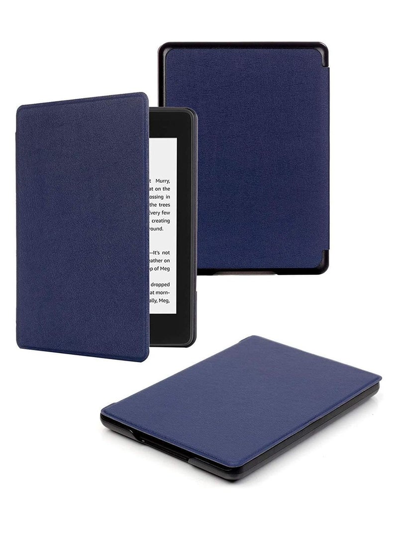 Premium Case For 6" New Kindle 11th Generation Case 2024/2022 6 inch, Lightweight PU Leather Hard Plastic Cover with Smart Auto Wake/Sleep for Kindle 11th Generation 2024/2022 (Dark Blue) - Image 1