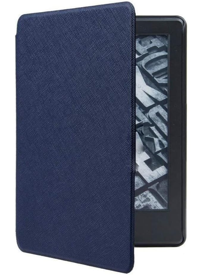 Premium Case For 6" New Kindle 11th Generation Case 2024/2022 6 inch, Lightweight PU Leather Hard Plastic Cover with Smart Auto Wake/Sleep for Kindle 11th Generation 2024/2022 (Dark Blue) - Image 3