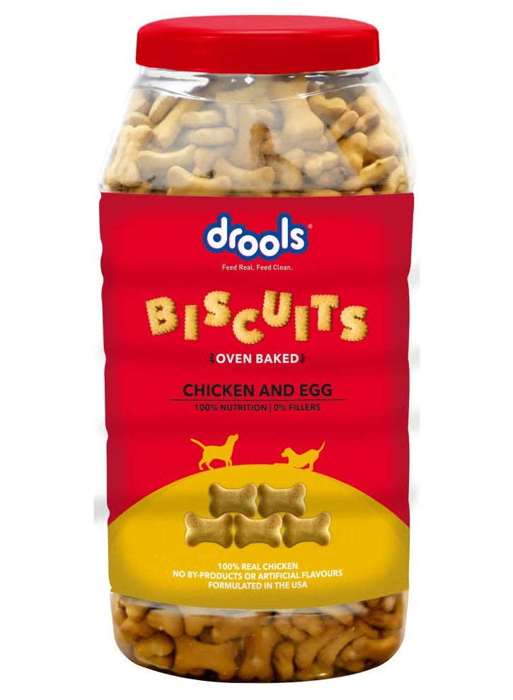 Drools Chicken and Egg Oven Baked, Crunchy, Adult Dog Treat Biscuits 800 g - Image 2