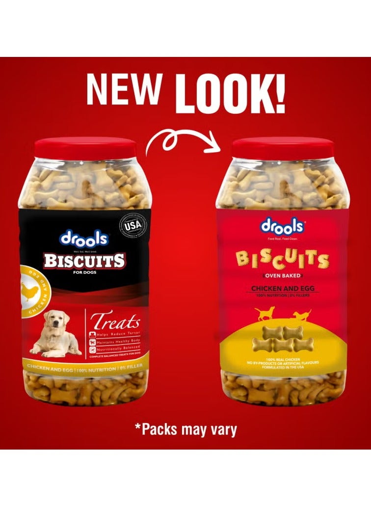 Drools Chicken and Egg Oven Baked, Crunchy, Adult Dog Treat Biscuits 800 g - Image 4