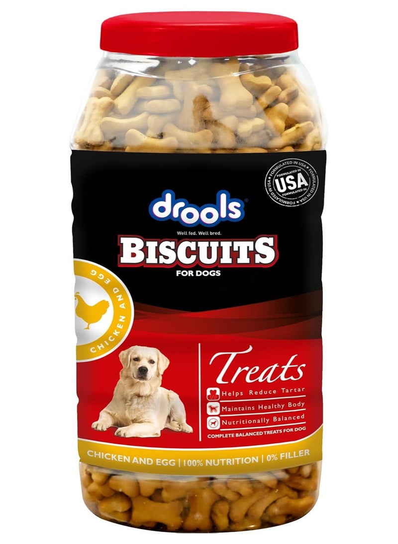 Drools Chicken and Egg Oven Baked, Crunchy, Adult Dog Treat Biscuits 800 g - Image 1