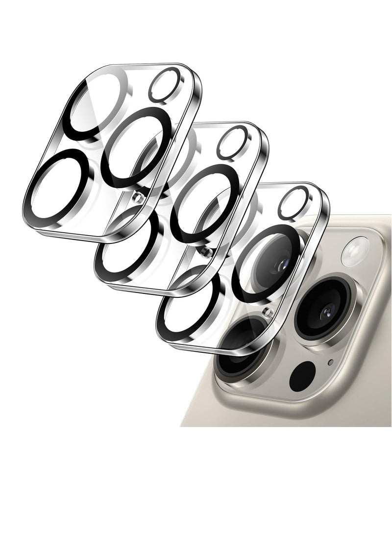 Camera Lens Protector for iPhone 16 Pro & Pro Max – 9H Tempered Glass, Anti-Scratch, Case Friendly, HD Clear (3-Pack) - Image 1