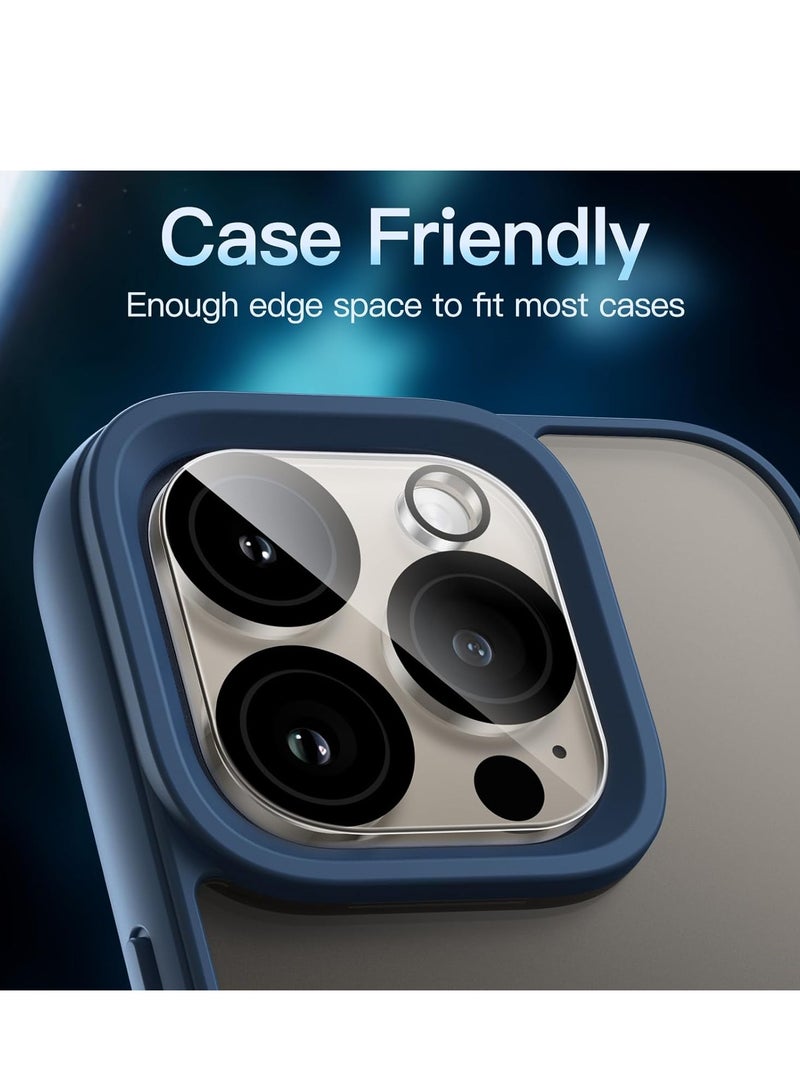 Camera Lens Protector for iPhone 16 Pro & Pro Max – 9H Tempered Glass, Anti-Scratch, Case Friendly, HD Clear (3-Pack) - Image 5
