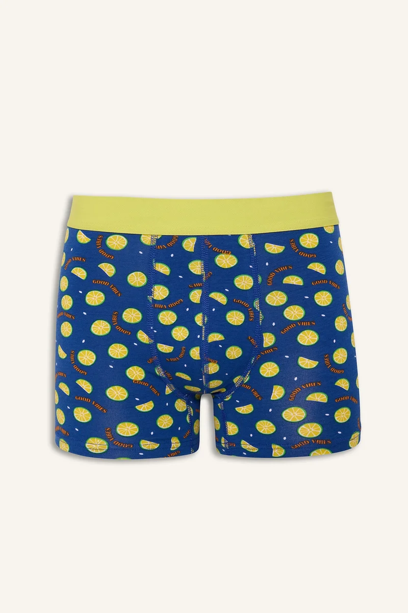 Defacto  Regular Fit Fruit Printed 3 Piece Boxers for Men | Best Price UAE