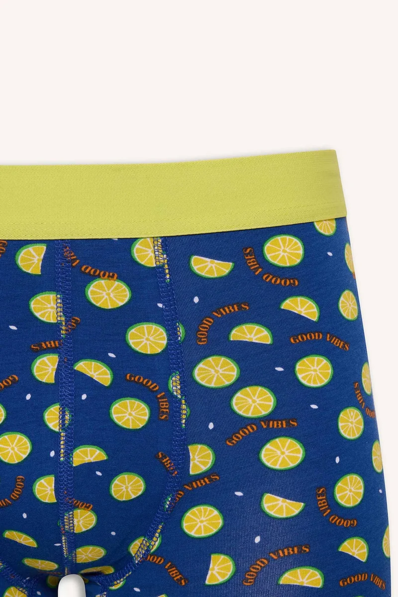Defacto  Regular Fit Fruit Printed 3 Piece Boxers for Men | Best Price UAE