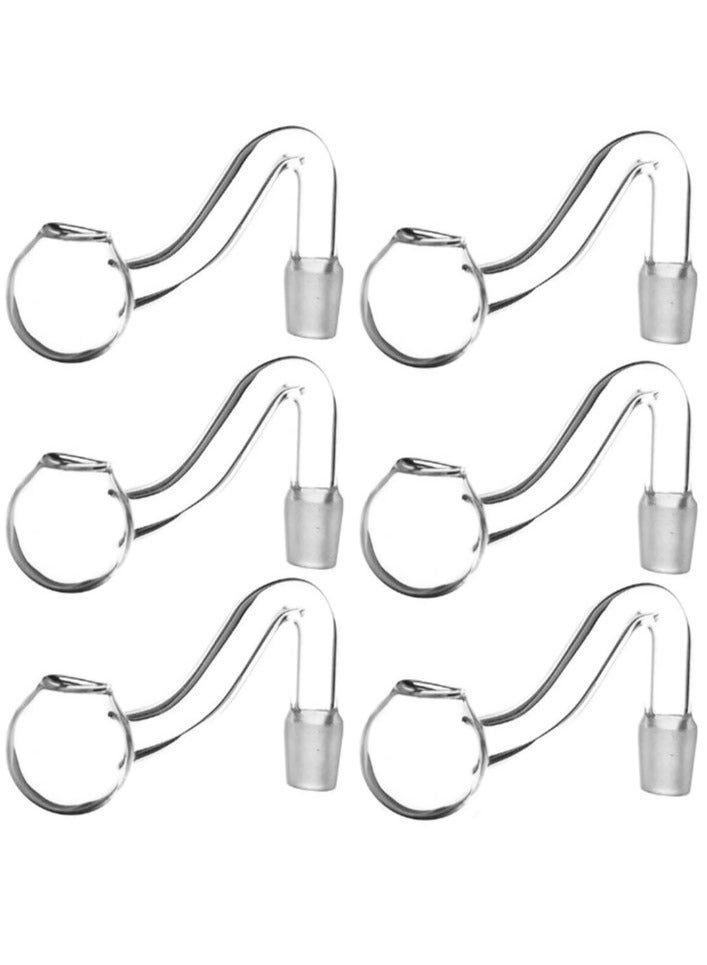 6 Piece 18mm Clear Glass Fountain Inflow Pipe Aquarium Filter Tubing For Aquarium Planted Fish Tank 