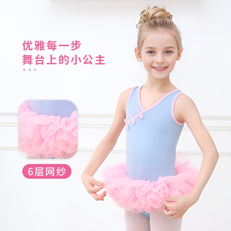 Children'S Dance Clothes Pettiskirt Girls' Practice Skirt Ballet Skirt Latin Dance Chinese Dance Season Dancing Skirt Clothing - Image 4