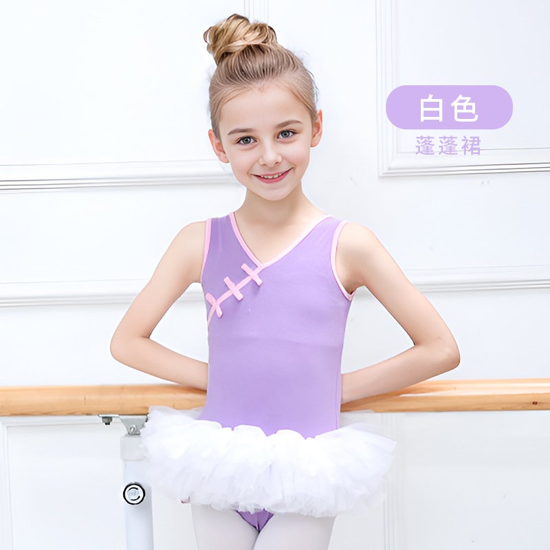 Children'S Dance Clothes Pettiskirt Girls' Practice Skirt Ballet Skirt Latin Dance Chinese Dance Season Dancing Skirt Clothing - Image 1