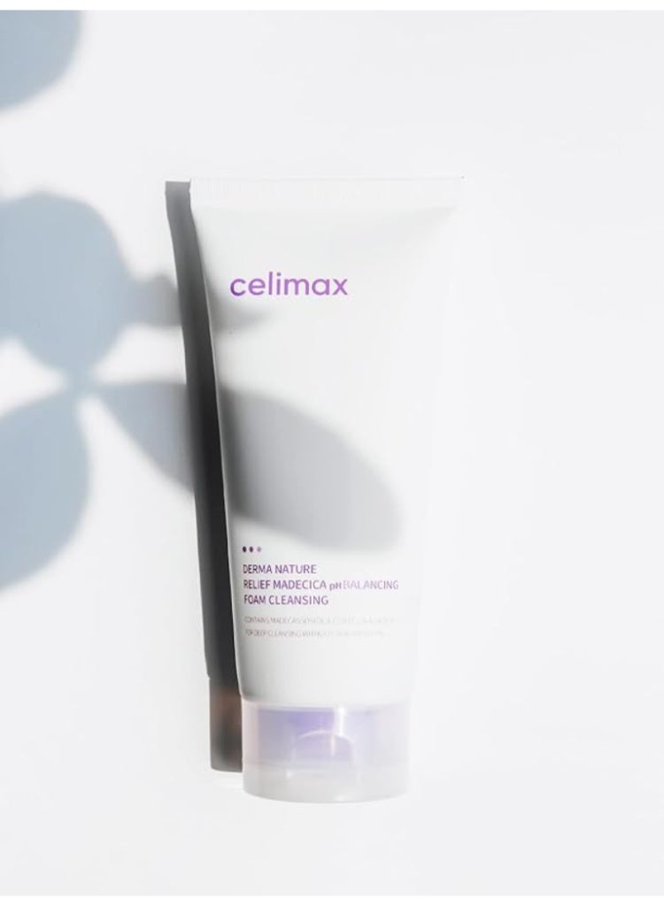 Celimax Derma Nature Relief Madecica pH Balancing Foam Cleansing – Soothing Deep Cleanser - Image 2