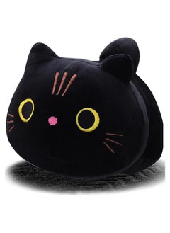KASTWAVE 10Inch Black Cat Plush Pillow Cat Stuffed Animal Plushies  Kitten Toys Sleeping Hugging Pillow Soft Cushion for Girls Kids Women 1PC  - Image 1