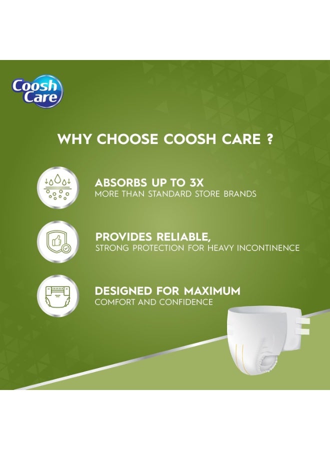 CooshCare سراويل داخلية قابلة للاستخدام مرة واحدة، أقصى امتصاص، سراويل سحب للبالغين (12 قطعة)، غلاف ناعم للغاية، حماية ضد التسرب، ملائمة مريحة وآمنة لرعاية سلس البول (للرجال - S/M) - Image 3