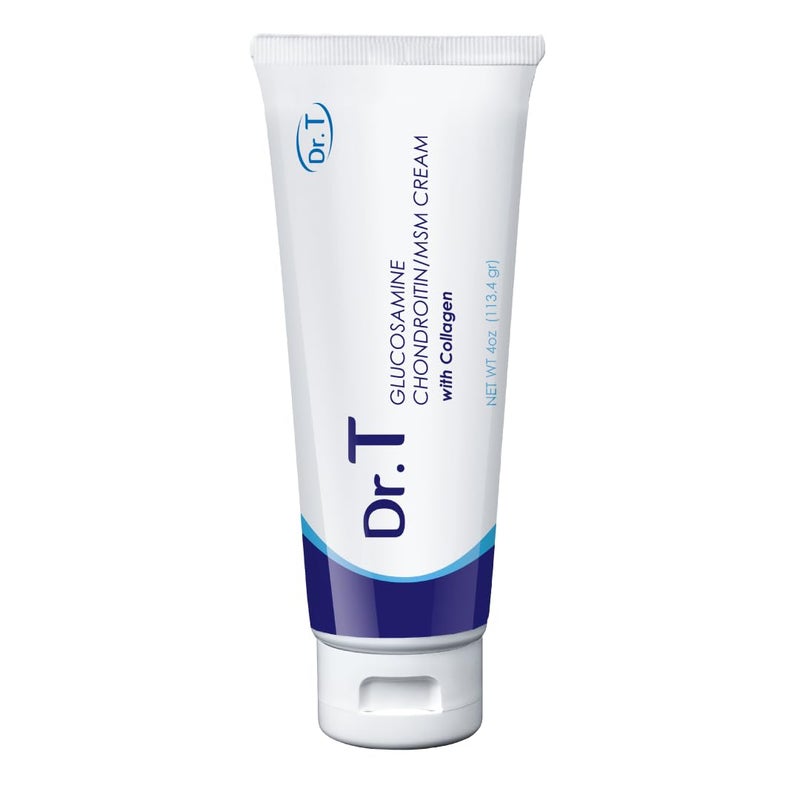 Dr. T Dr T Glucosamine Chondroitin Cream with MSM and Collagen Premium Natural Formula to Help Alleviate Joint and Muscle discomfort Supports Joint Strength and Flexibility 1134g 4 oz 1