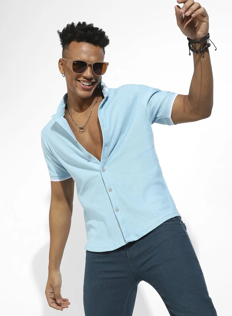 انستافاب بلس قميص بنسيج خلية النحل