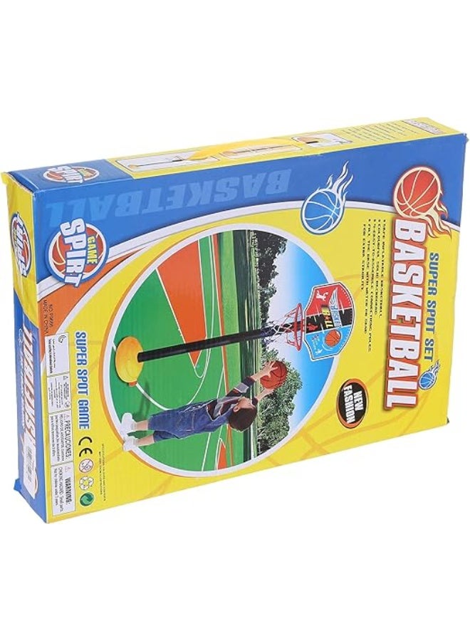 P9666 Super Basket Ball Set, 115 cm - Multi Color - Image 2