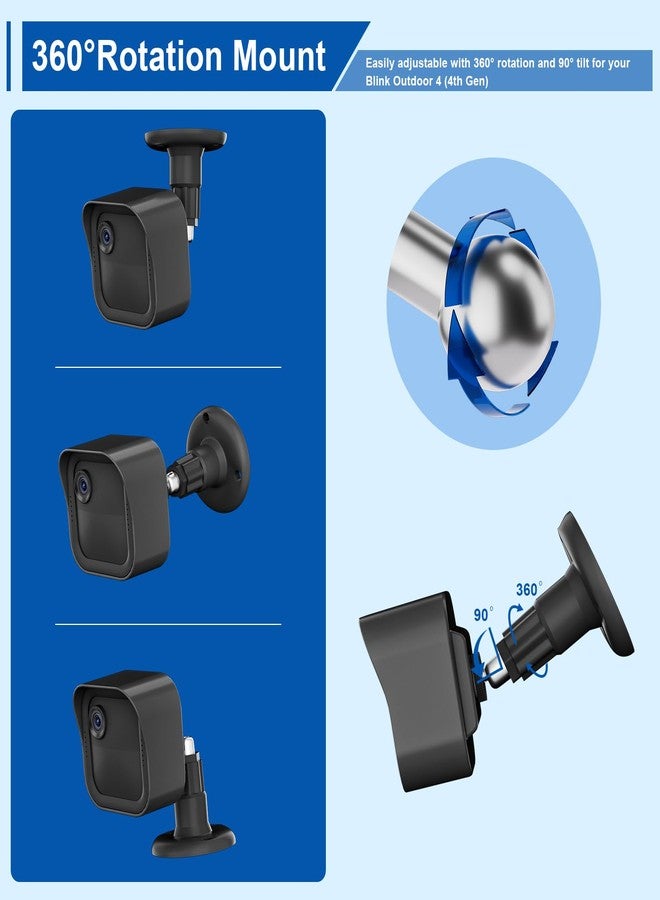 Aaeytby All-New Blink Outdoor Camera Surveillance Mount, 5 Pack Weatherproof Protective Housing and 360 Degree Adjustable Mount for Blink Outdoor 4th & 3rd Gen Cam - Image 5