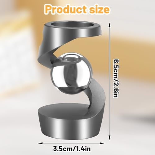 DOLASEV Kinetic Desk Toys Kinetic Spinning Desk Toy Desk Fidgets for Adults for Office Fidget Toys for Kids Anxiety ADHD Grey - Image 5
