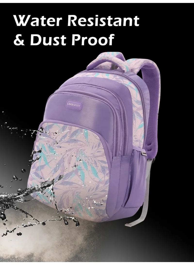 Lavie  Sport 35L Iris Backpack | Laptop Compatiable | Raincover (Purple) for Women | Best Price UAE