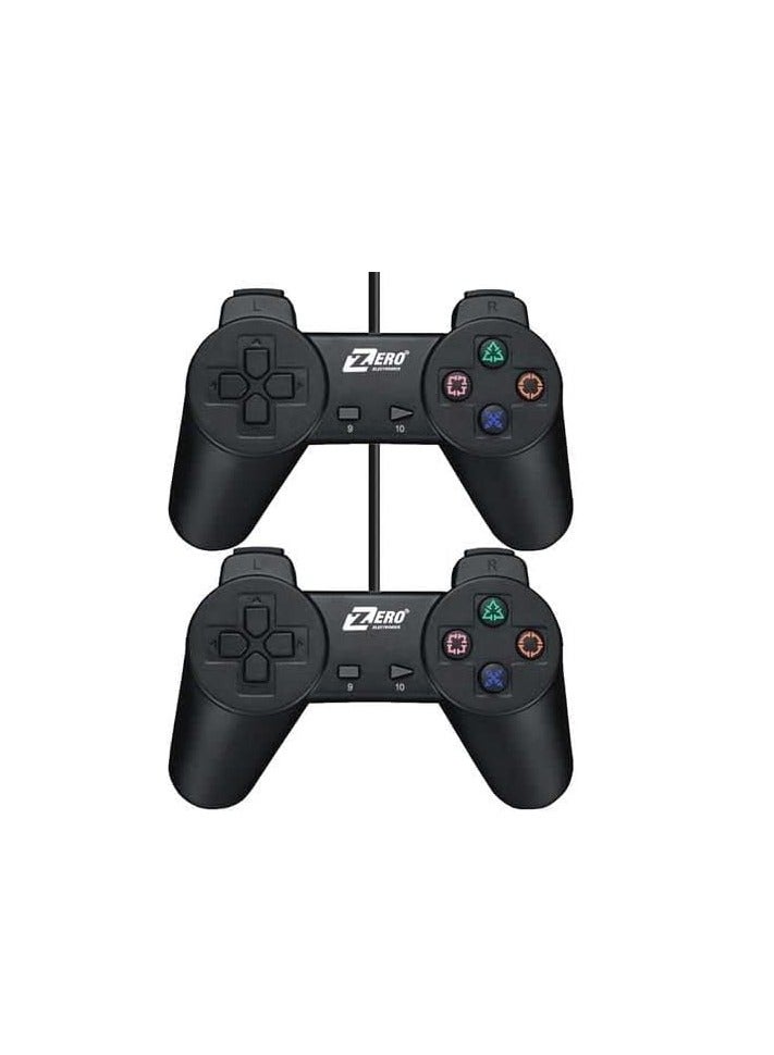 زيرو اداة التحكم بالالعاب المزدوجة  لاجهزة الكمبيوتر واللاب توب - اسود - Image 2