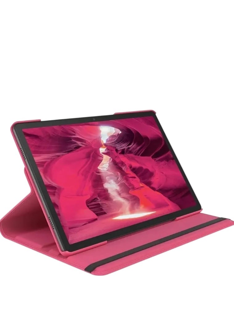 Case for Samsung Galaxy Tab A9 Plus Protective Tablet Smart Cover Rotating Stand Case 360° Rotating with Stand Function Synthetic Leather Pink - Image 2