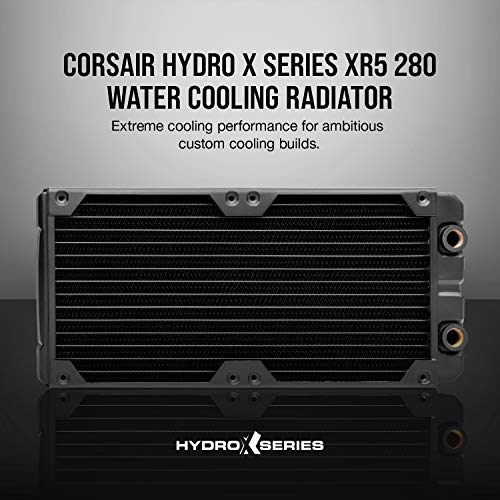 Corsair Hydro X Series XR5 280mm Water Cooling Radiator, Black - Image 2