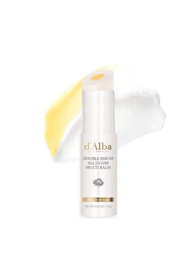 d'alba Piedmont - D'Alba Italian White Truffle Double Serum Allinone Multi Balm Vegan Skincare 3In1 Treatment With White Truffles For Moisture And Wrinkle Improvement Glowy Finish Serum Stick - Image 1