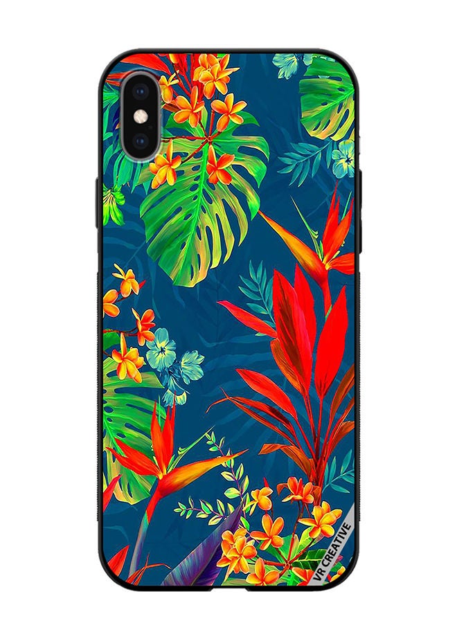 VR CREATIVE Protective Case Cover For Apple iPhone XS Max Flower Design Multicolour - Image 1