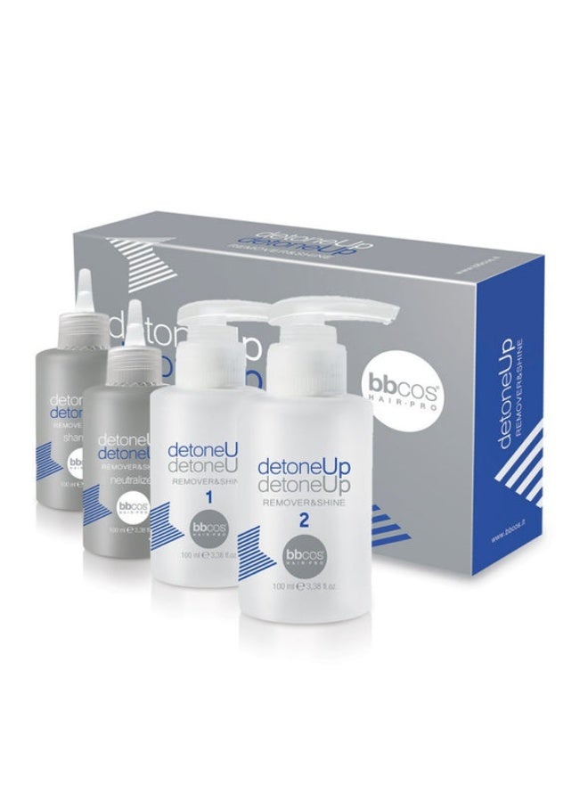 bbcos detoneUp Color Remover & Shine Kit - 4 x 100ml - Image 1