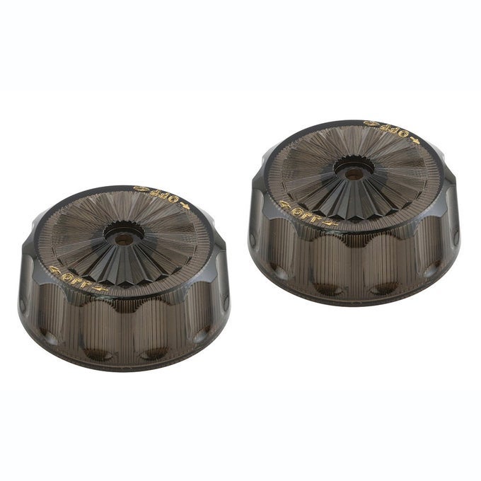 MP54285 VOLUME SHOWER HANDLE 1 IN HEIGHT SMOKE ACRYLIC CONSTRUCTION 2 PACK